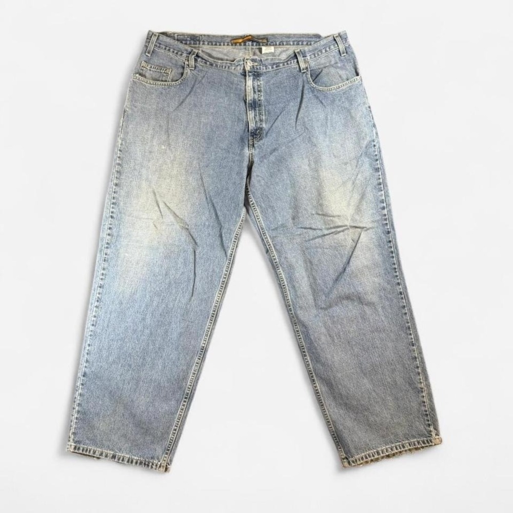 Vintage Y2K Levi SilverTab Baggy Fit Light Wash Jeans Skater Size 42x32